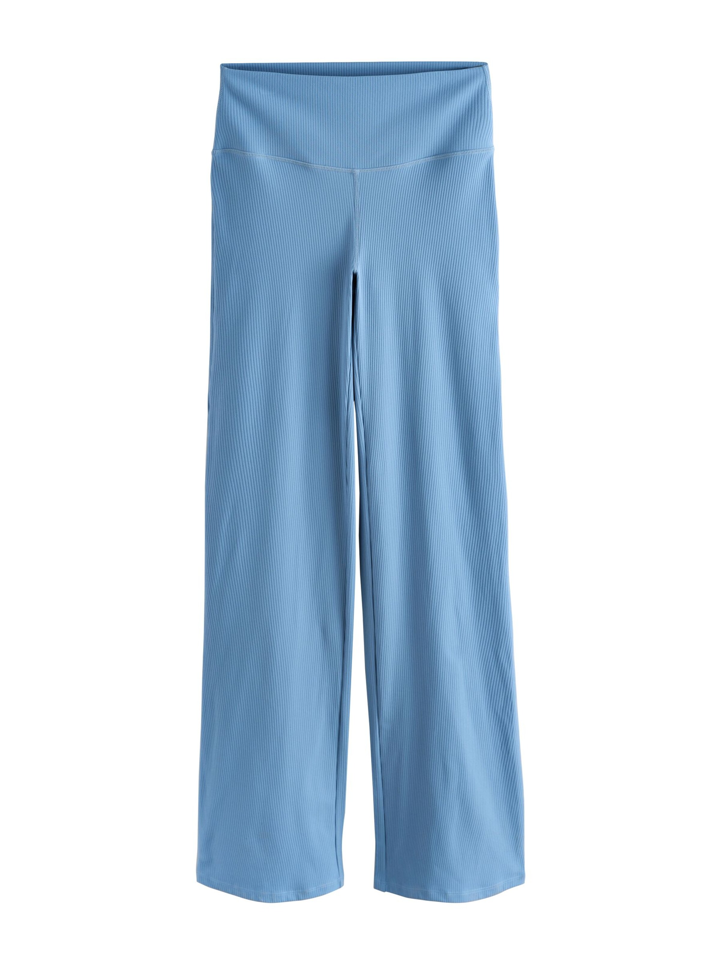 self. Wide Leg Hose in Blau: Vorderseite