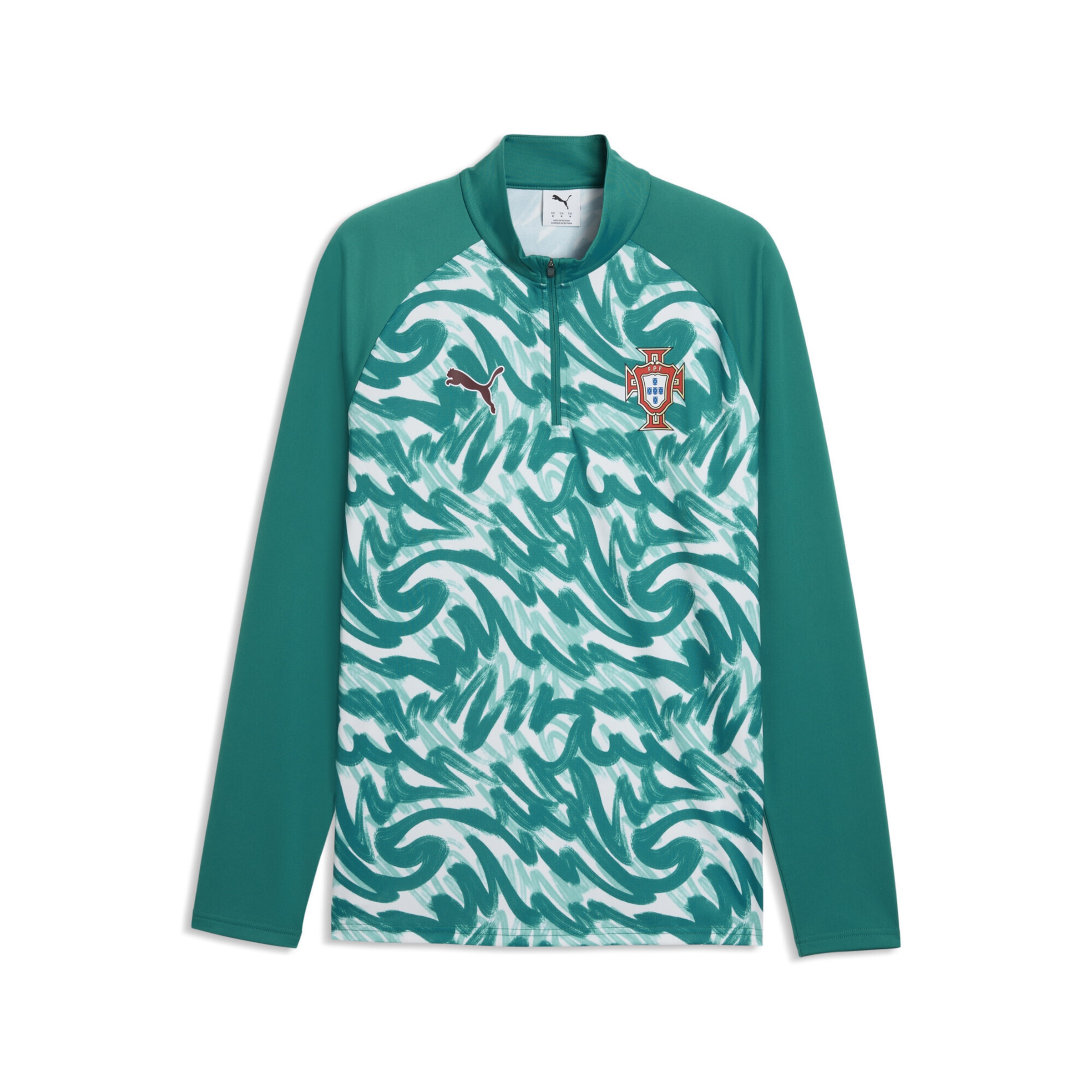 PUMA Tricot 'Portugal' in Groen: voorkant