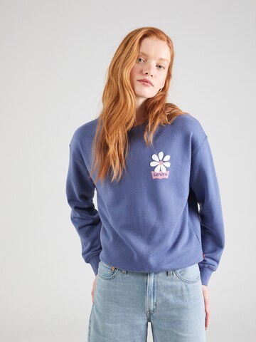 LEVI'S ® Sweatshirt 'Graphic Standard Crew' in Blauw: voorkant