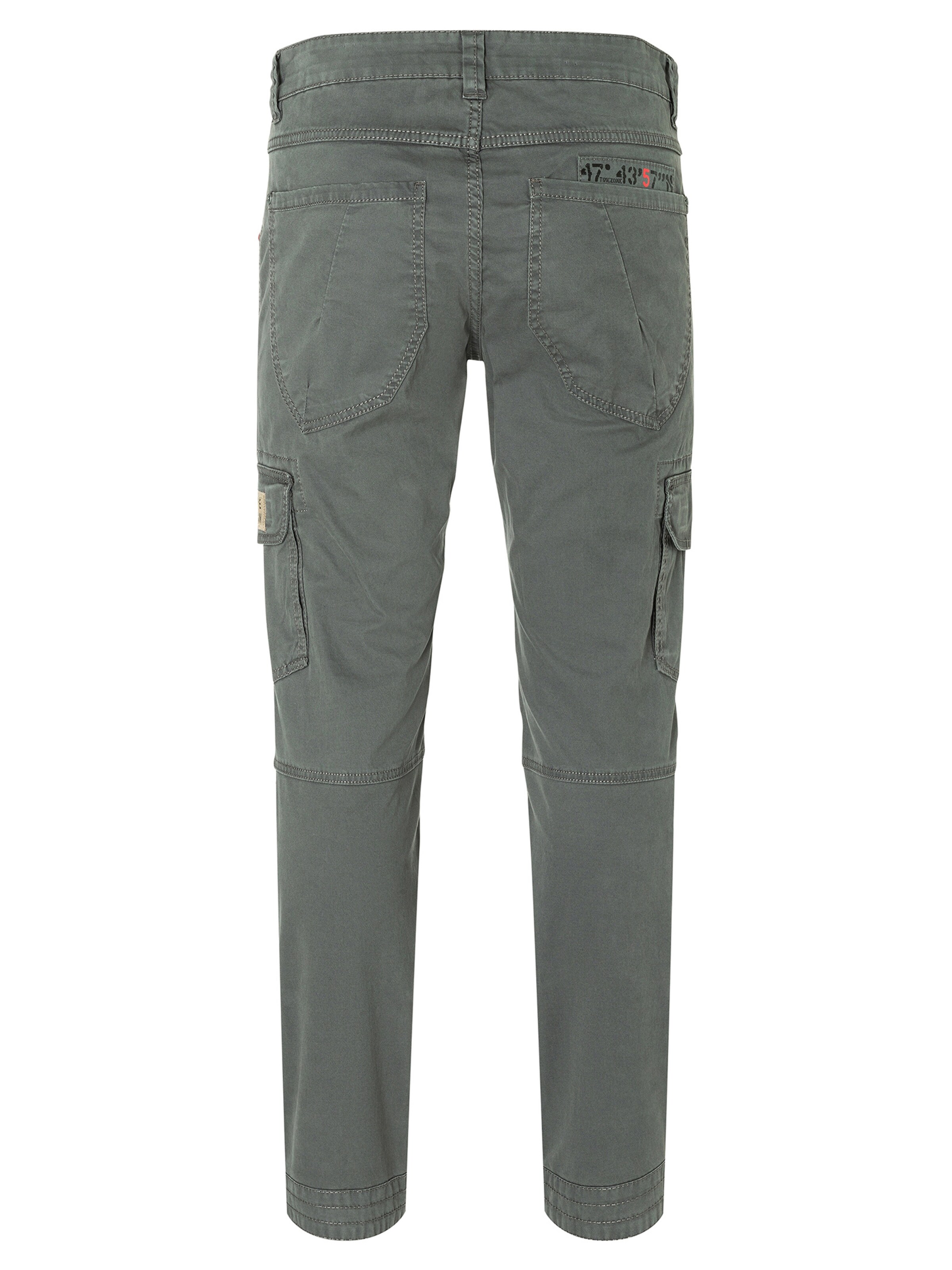 TIMEZONE Skinny Cargo Pants 'Regular RogerTZ' in Grey