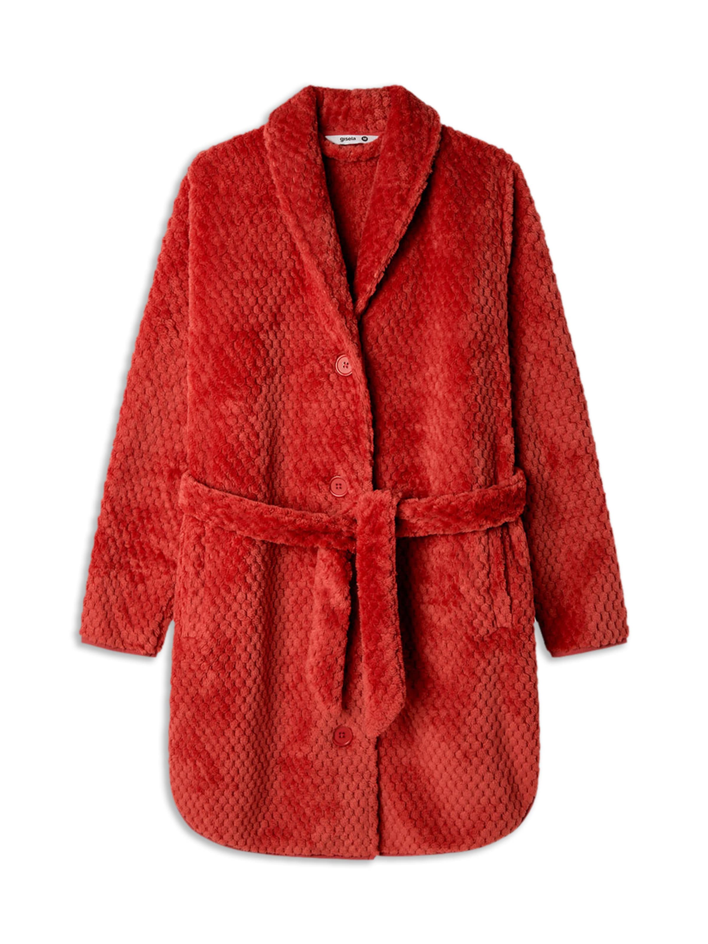 Gisela Hommikumantel, värv roosa: eest vaates