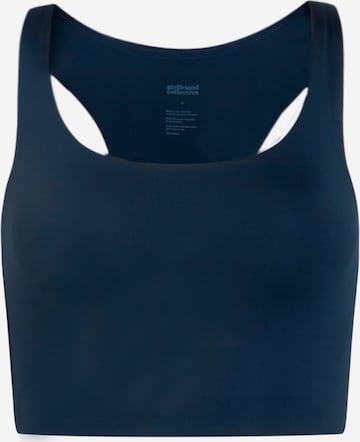 Girlfriend Collective - Soutien Bustier Soutien de desporto 'PALOMA' em azul: frente