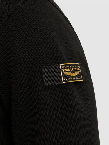 PME Legend Collegepaita 'Pullover with half-zipper' värissä musta
