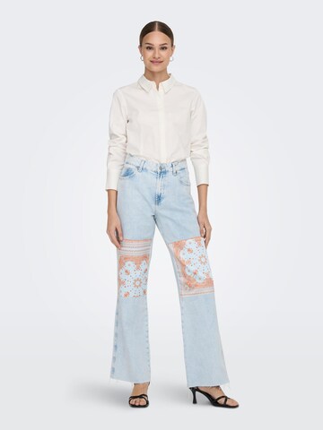 ONLY Wide Leg Jeans 'Camille' in Blau