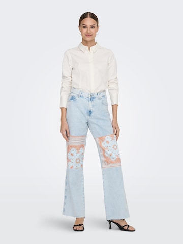 Wide Leg Jean 'Camille' ONLY en bleu