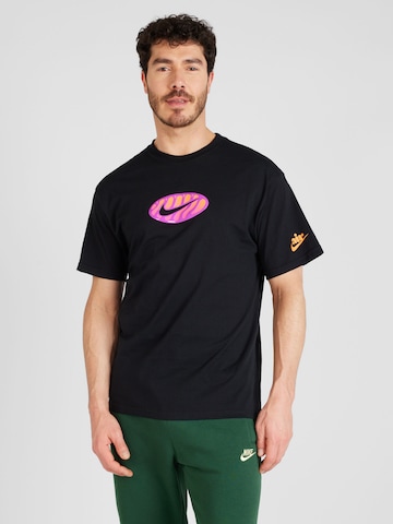 Nike Sportswear T-shirt 'M90 AM DAY' i svart: framsida