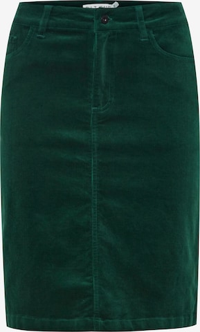 PULZ Jeans Rok 'Mila' in Groen: voorkant