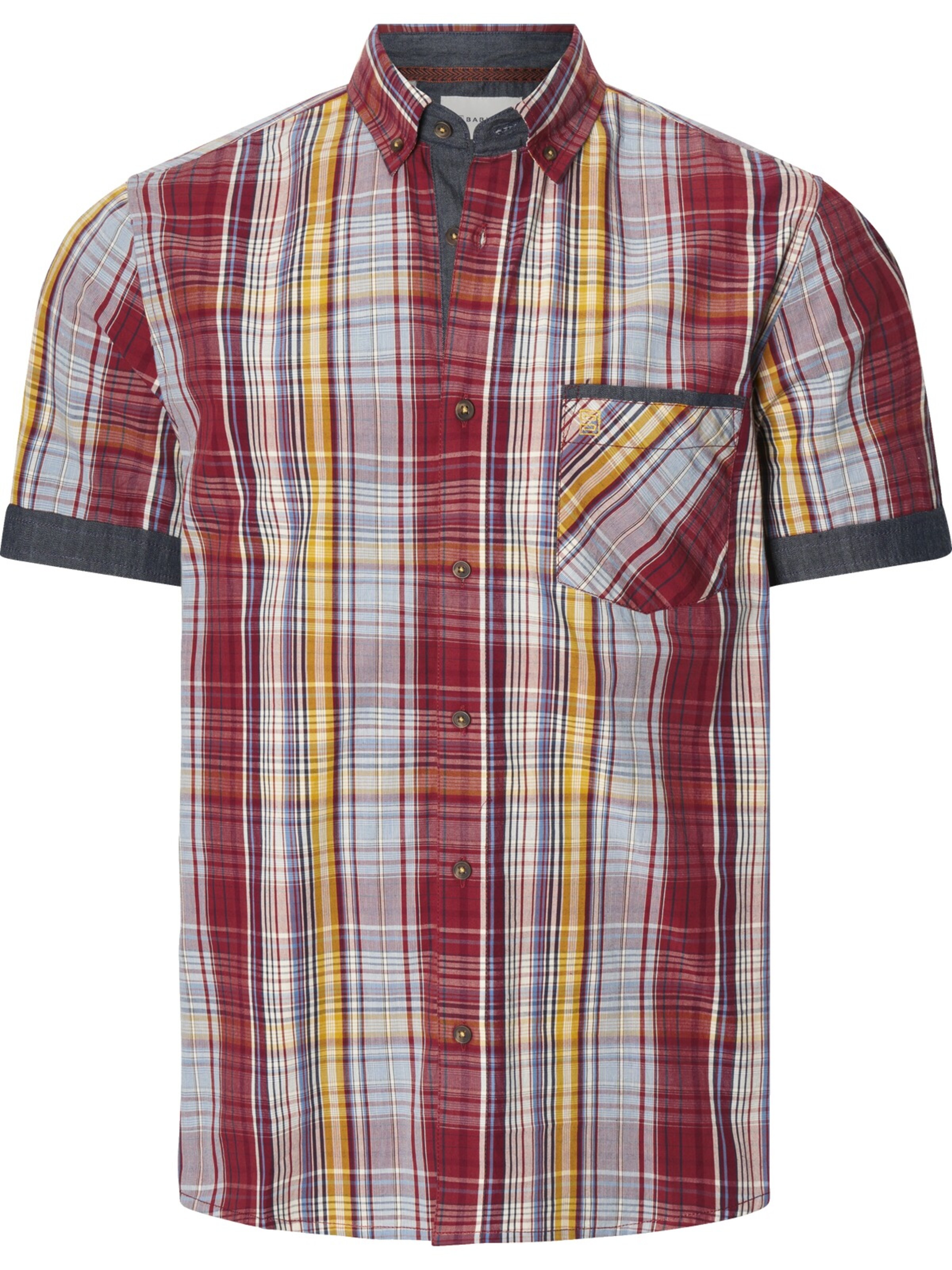 BABISTA Regular fit Button Up Shirt 'Supiso' in Red: front