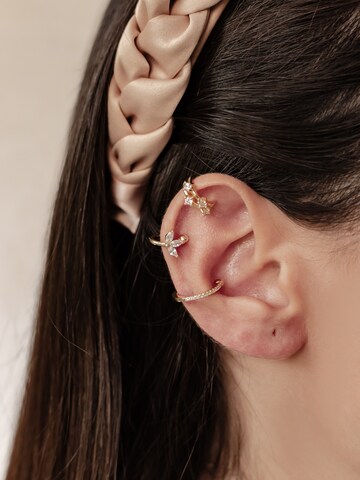 Boucles d'oreilles 'Cuff Trio' Hey Happiness en or
