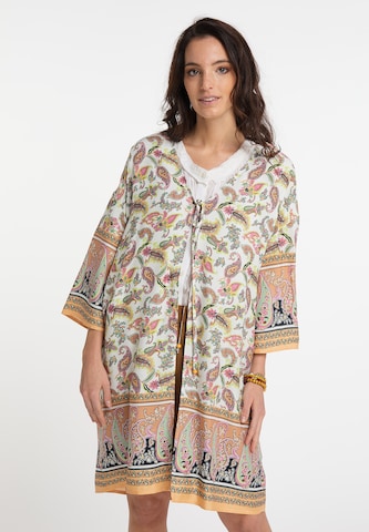 usha FESTIVAL Kimono in White: front