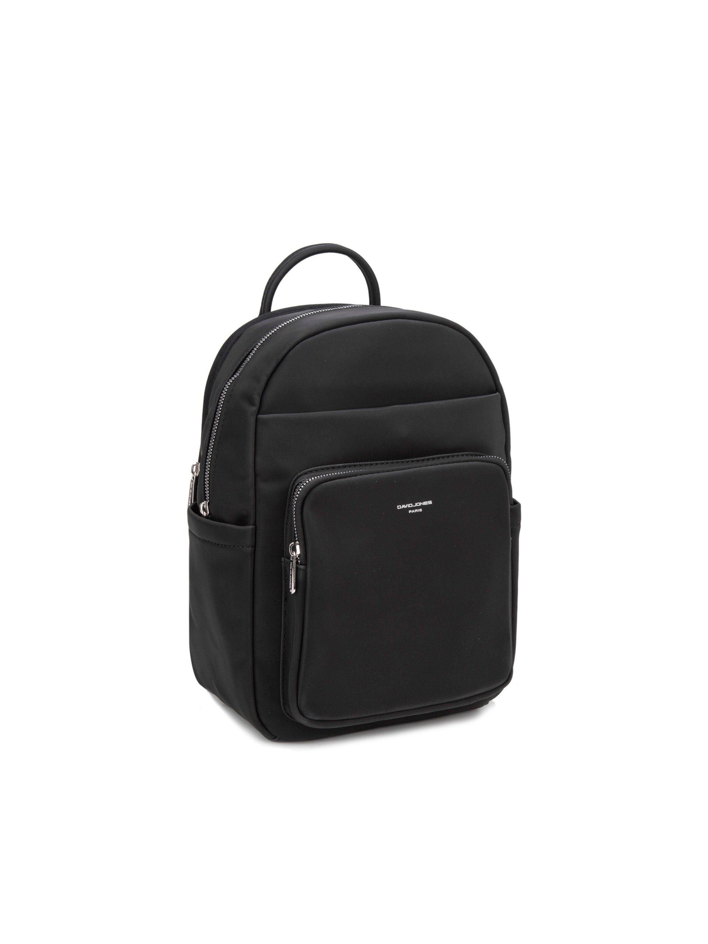 Zaino 'Zaino David Jones Pelle Vegana con Tasca Zip' di David Jones in nero