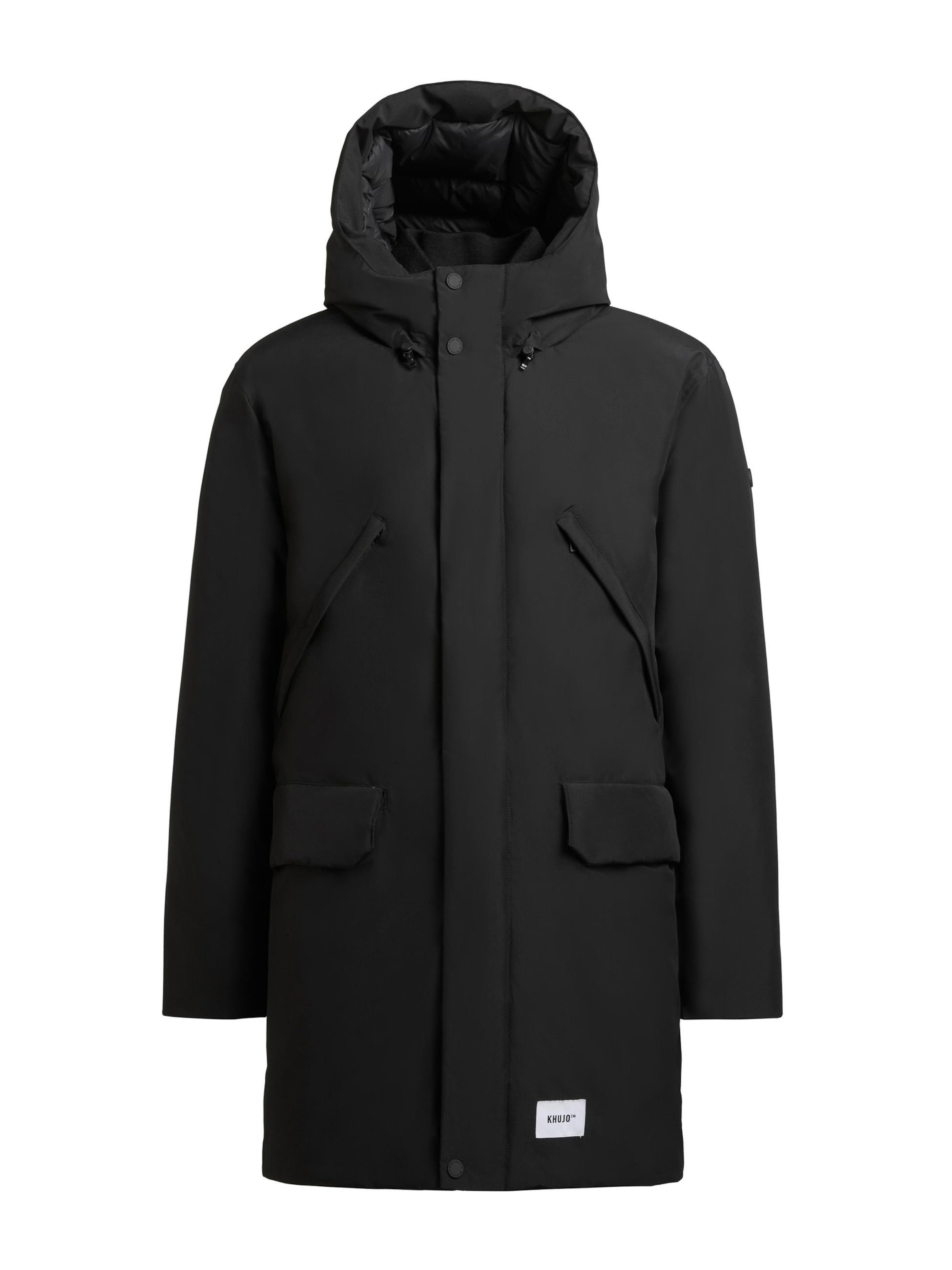 khujo Winterjas 'Figaro' in Zwart: voorkant