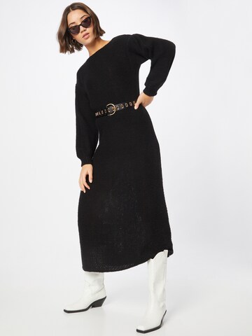 UNITED COLORS OF BENETTON Knitted dress in Black