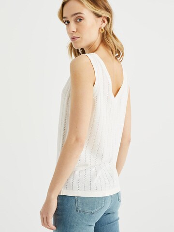 WE Fashion Knitted Top in White