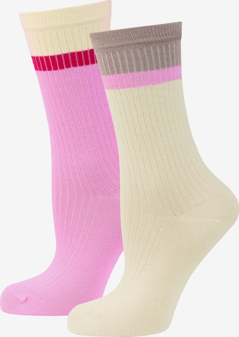 Nur Die Socks ' Soft Modal Ripp ' in Beige: front
