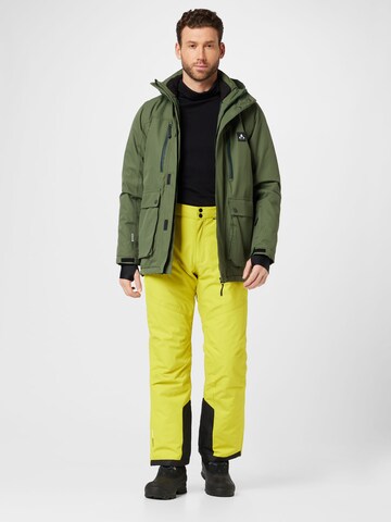 Whistler Regular Workout Pants 'Fairfax' in Yellow