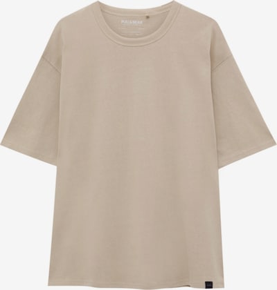 Pull&Bear T-Shirt in camel / schwarz / weiß, Produktansicht
