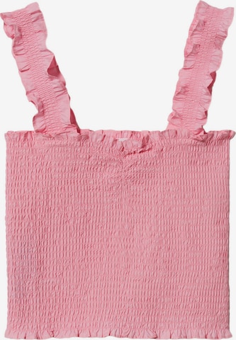 MANGO Top 'KISS' in Pink: front