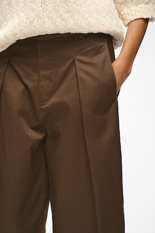 InWear - Pierna ancha Pantalón en marrón