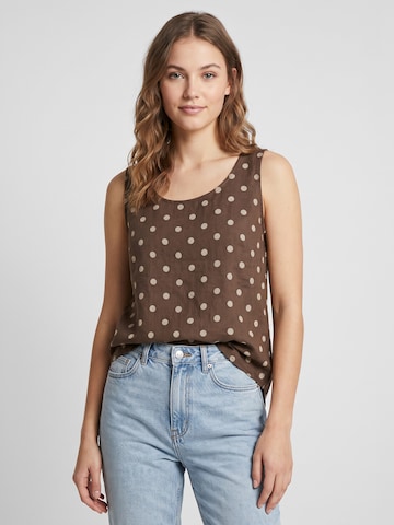 Sublevel Blouse in Brown: front