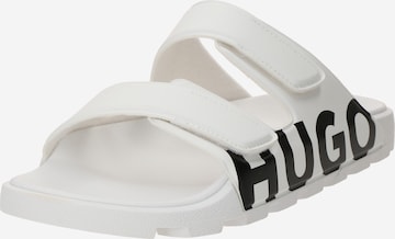 HUGO Šľapky 'Evander' - Biela: predná strana