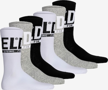 DIESEL - Calcetines en gris: frente