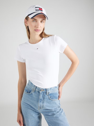 Tommy Jeans Shirt 'ESSENTIAL' in Wit