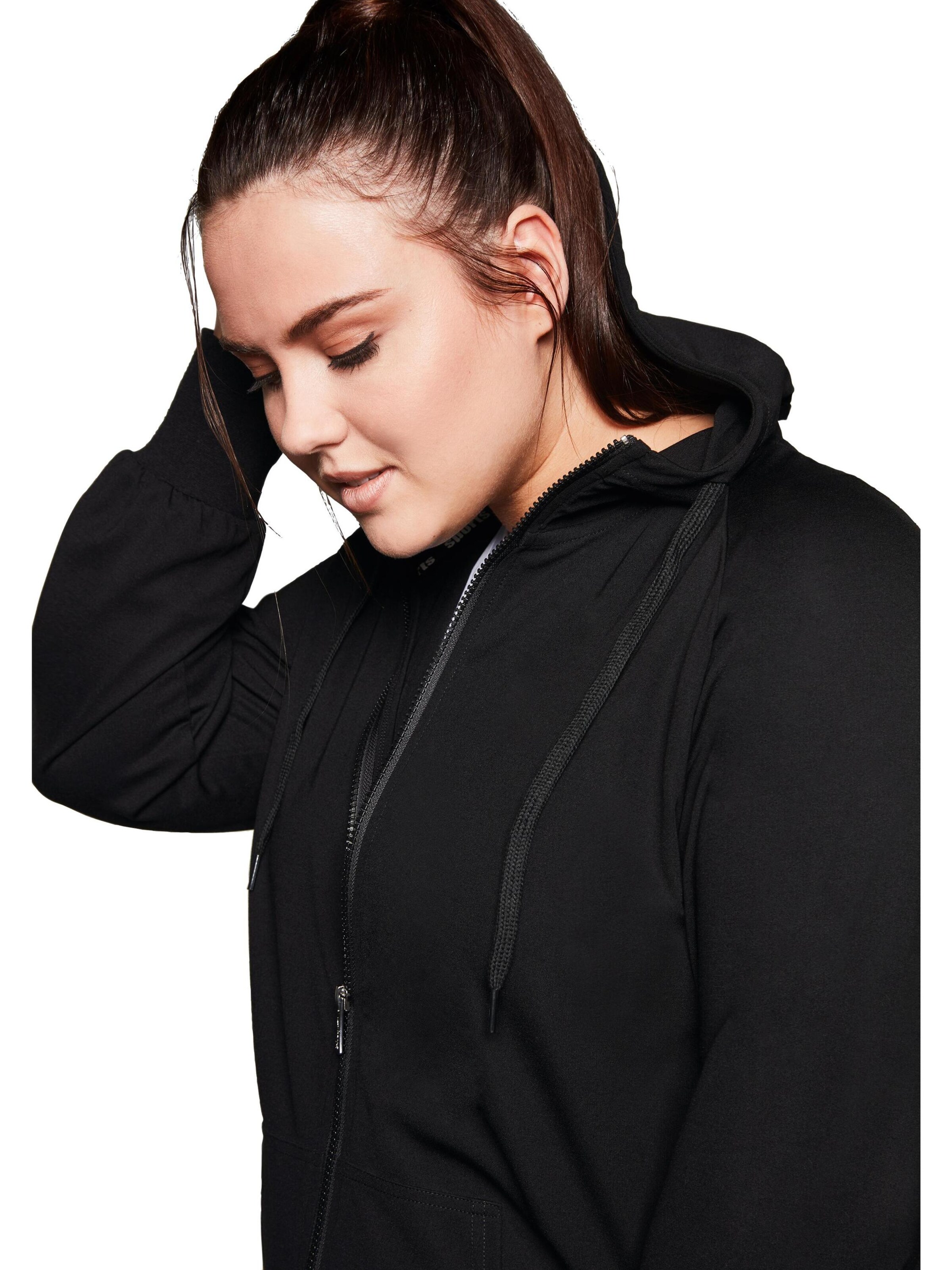 SHEEGO Collegetakki värissä musta