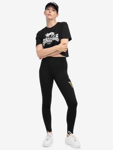 Coupe slim Leggings ' AGLISH ' LONSDALE en noir