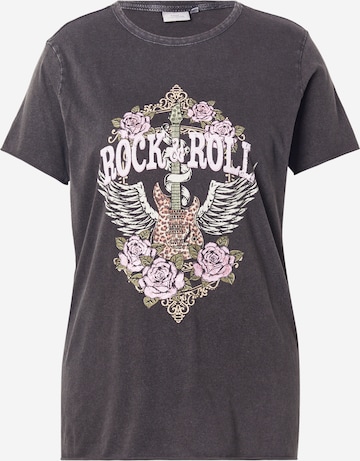 ONLY Carmakoma Shirts i sort: forside