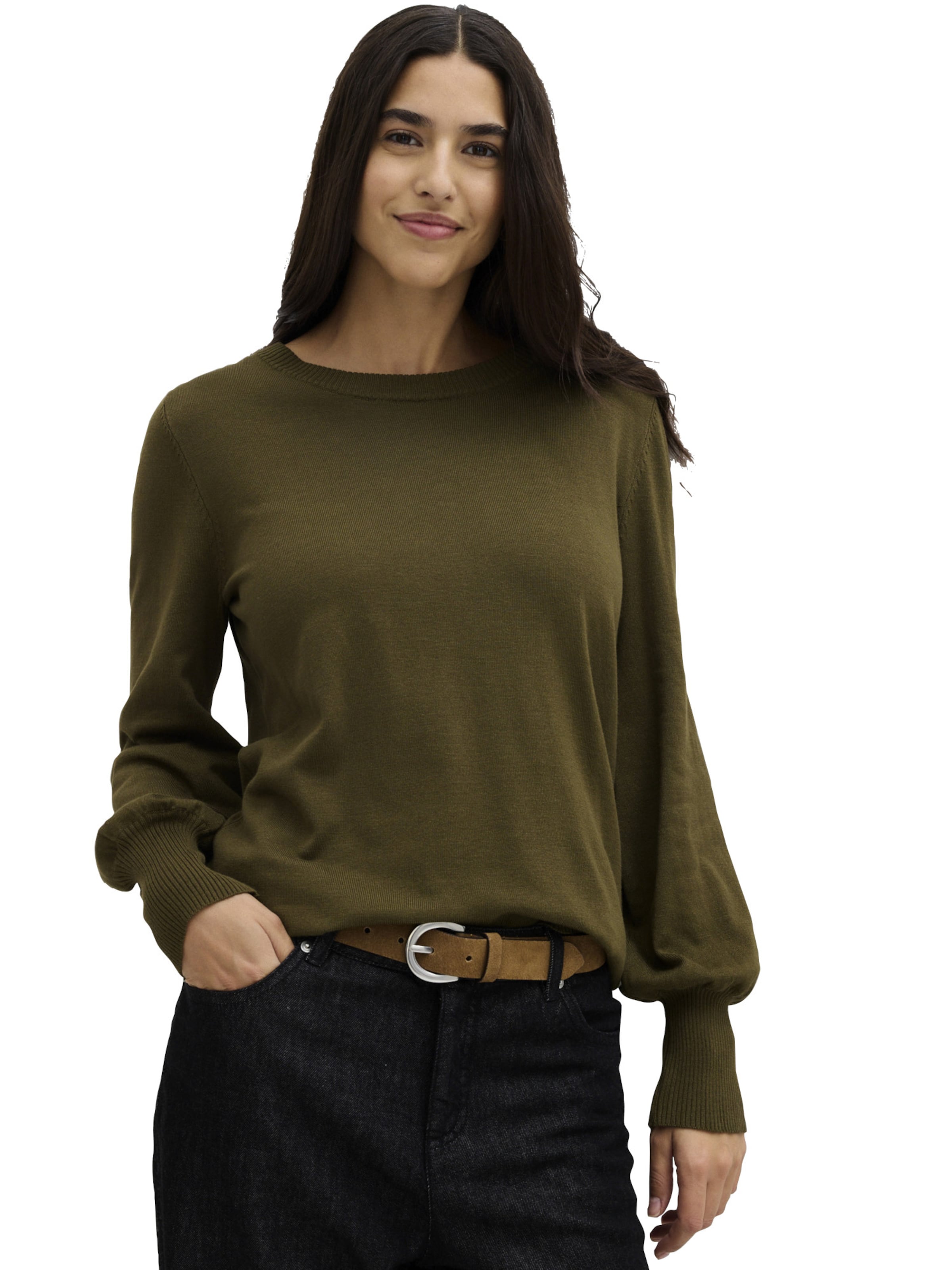 Pull-over bonprix en vert : devant