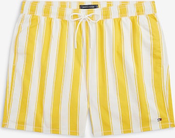 Shorts de bain Tommy Hilfiger Underwear en jaune : devant