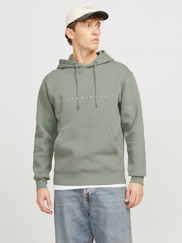 Felpa 'JJESTAR' di JACK & JONES in verde: frontale