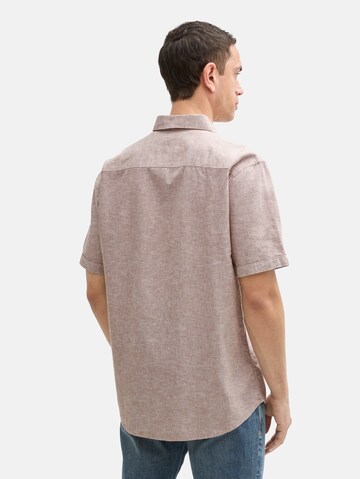 TOM TAILOR Regular Fit Hemd in Braun