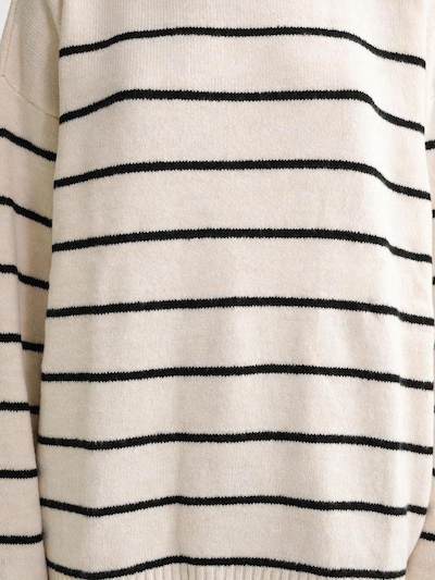 MixRay Oversized Sweater in Ecru / Black, Item view