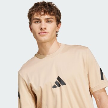 ADIDAS SPORTSWEAR Performance shirt 'Z.N.E.' in Beige