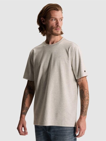 CAST IRON - Camiseta 'T-shirt in interlock melange' en gris: frente