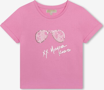 Tricou de la Michael Kors Kids pe roz: față