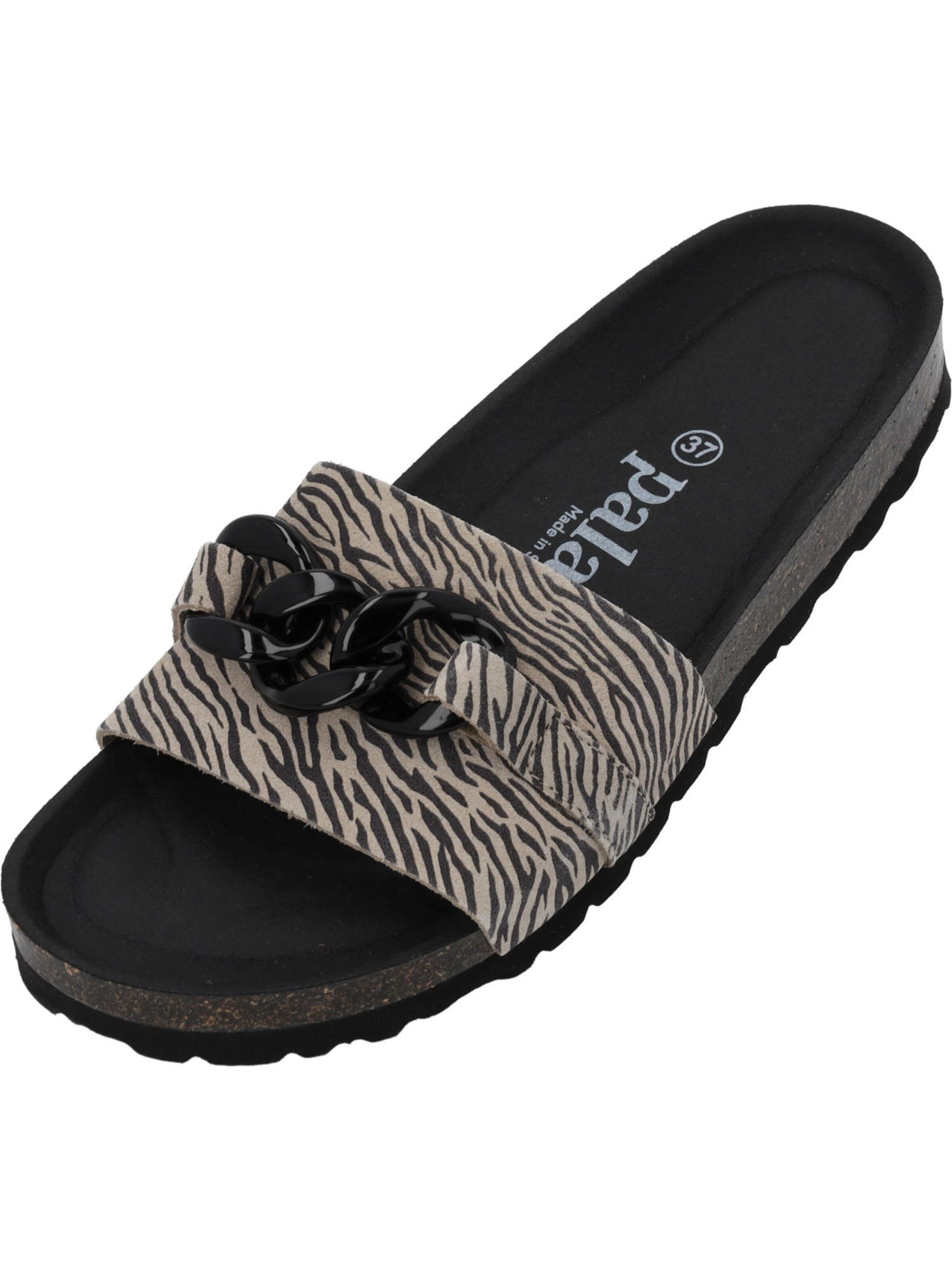 Palado - Zapatos abiertos 'Palado Gozo Zebra' en beige: frente