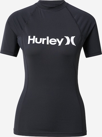 Hurley - Camiseta funcional en negro: frente