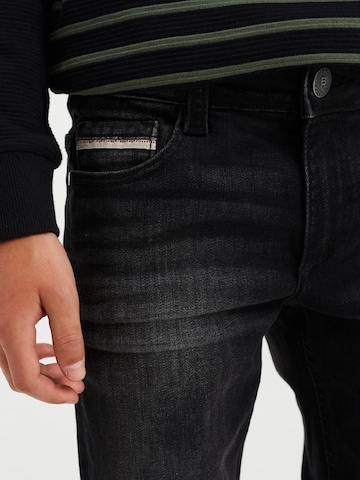 WE Fashion Slimfit Jeans in Schwarz