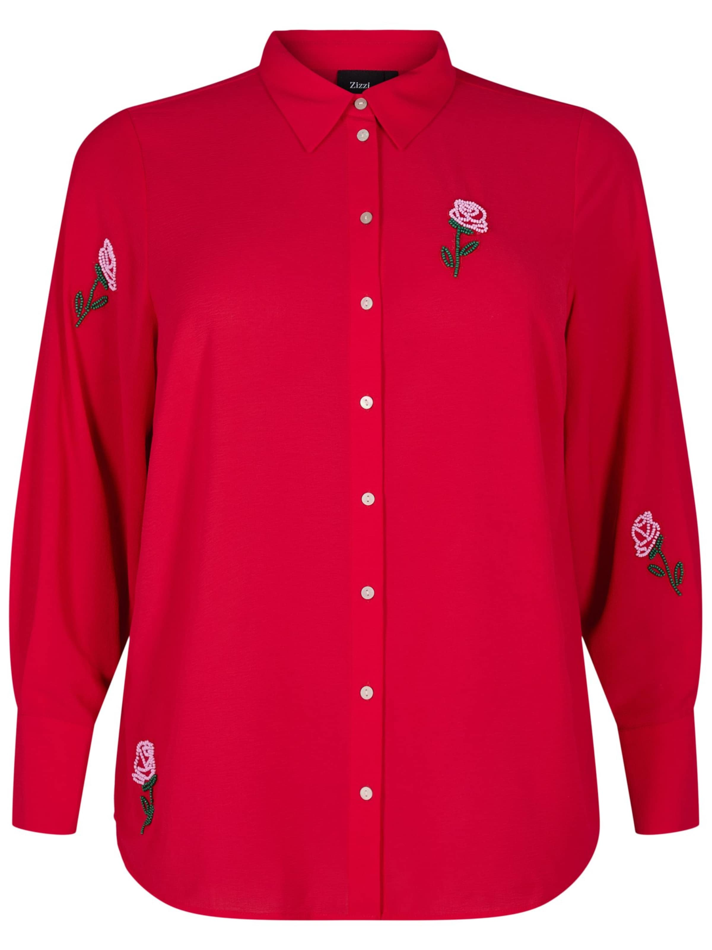 Zizzi Blúzka &#x27;MPEARL&#x27; - Červená: predná strana