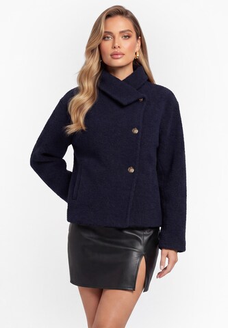 Veste en polaire faina en bleu : devant