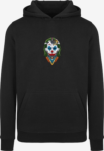 Sweat-shirt 'Cyberpunk Joker' F4NT4STIC en noir : devant