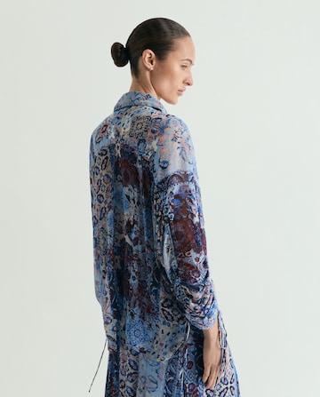 Scalpers Tile Print Blouse ' ' in Blau