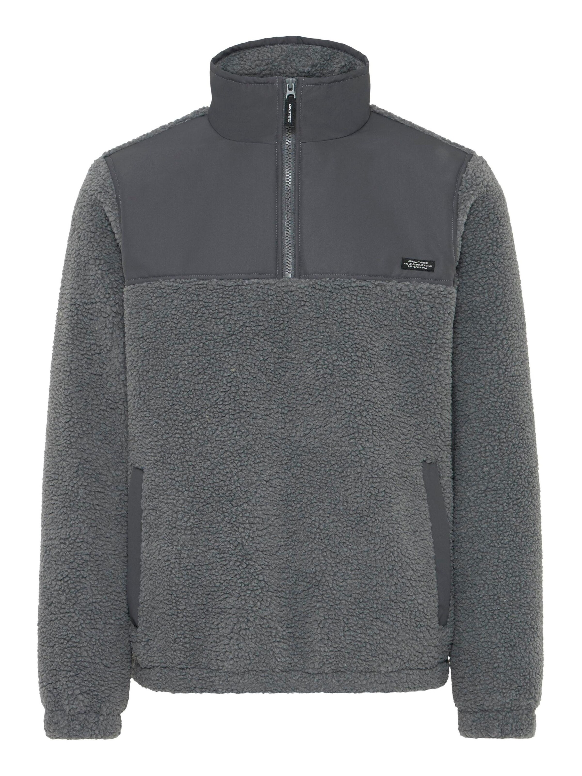 BLEND - Casaco meia-estação ' BHMTortex ' em cinzento: frente