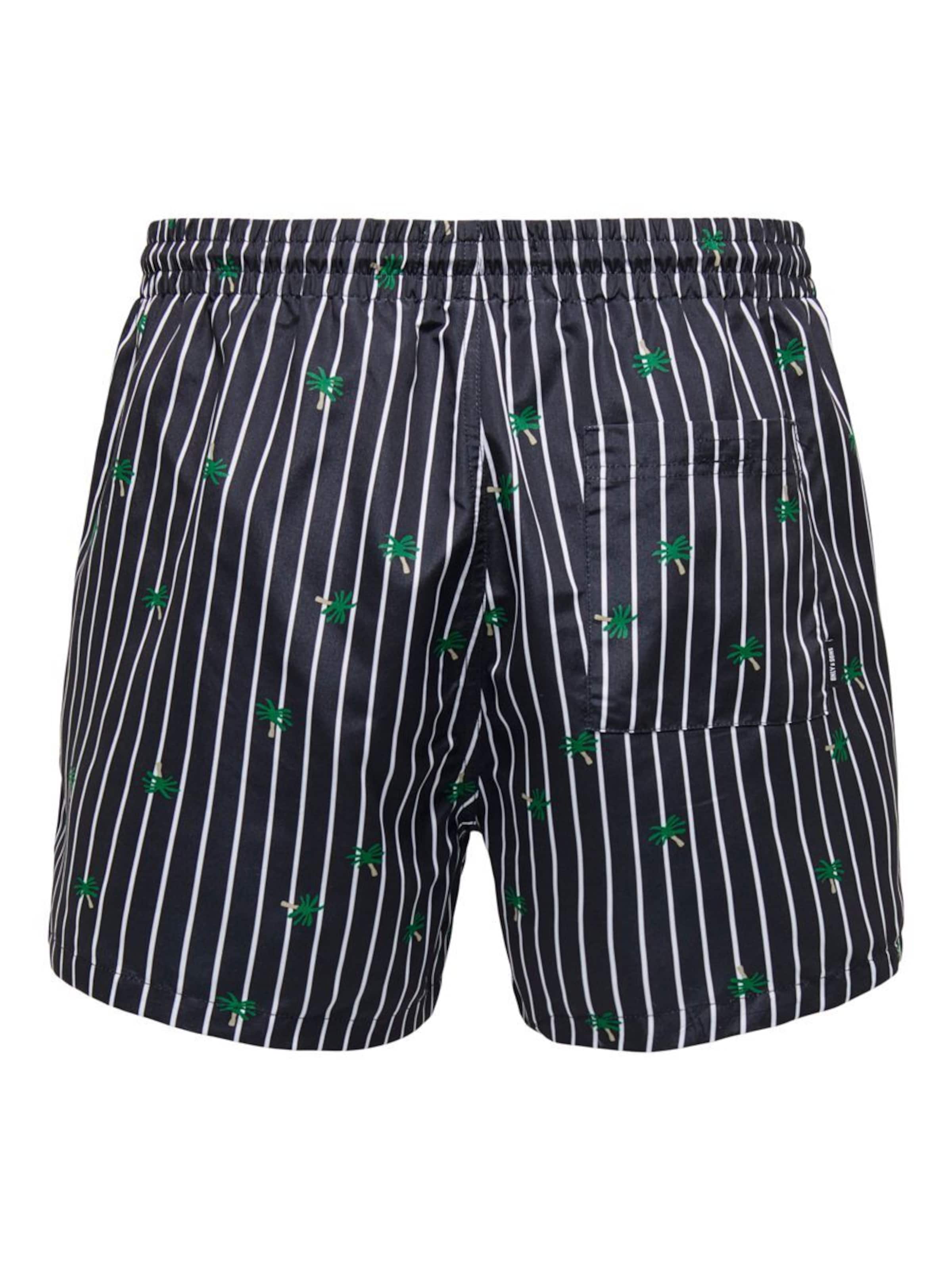 Only & Sons Badeshorts i blå