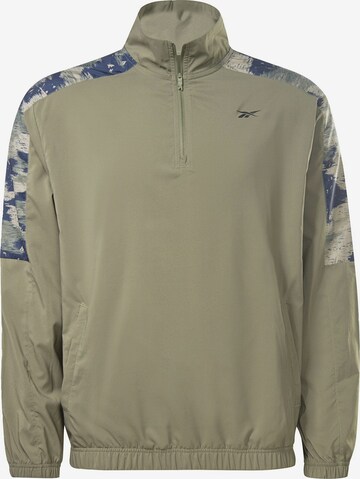 Reebok Athletic Sweatshirt in Green: front