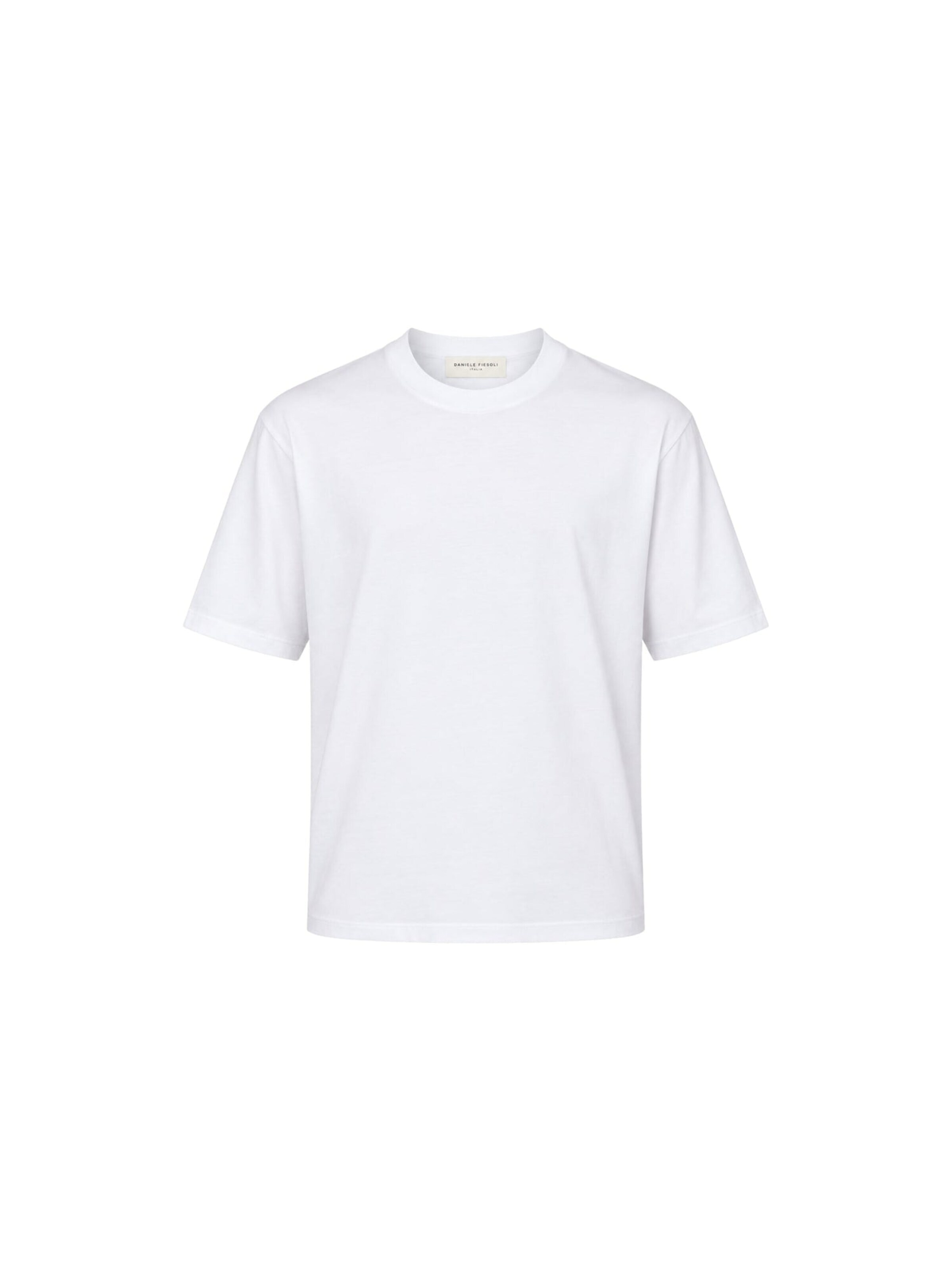Daniele Fiesoli T-shirt 'Stretch cotton crew neck T-shirt' i vit: framsida