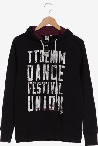 TOM TAILOR Sweatshirt & Zip-Up Hoodie in L in Black: front